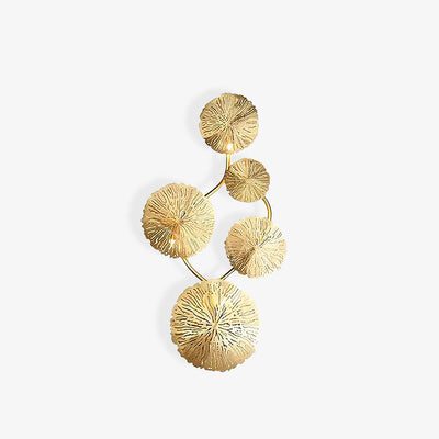 Rylso Wall Lamp Lotus Leaf Brass