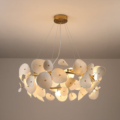 Jorlen Modern Elegance Petal Ceramic Chandelier