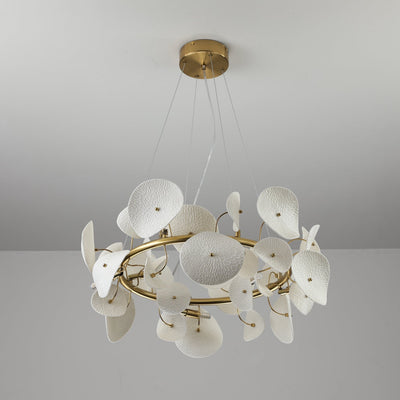 Jorlen Modern Elegance Petal Ceramic Chandelier