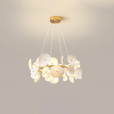 Jorlen Modern Elegance Petal Ceramic Chandelier