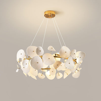 Jorlen Modern Elegance Petal Ceramic Chandelier