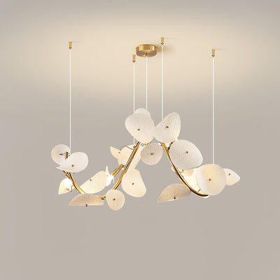 Jorlen Modern Elegance Petal Ceramic Chandelier