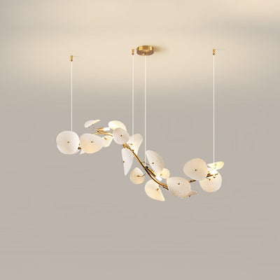 Jorlen Modern Elegance Petal Ceramic Chandelier