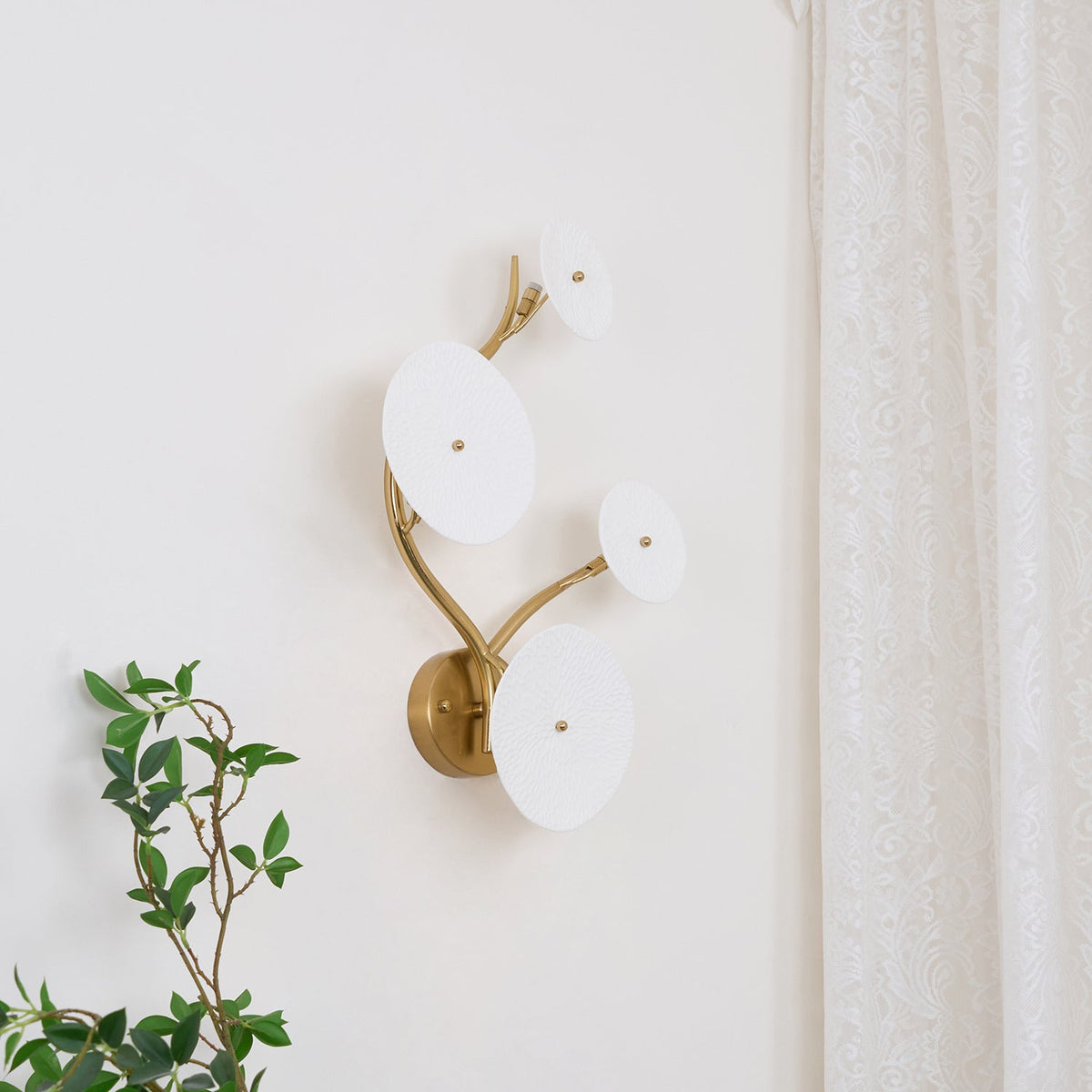 Fairhaven Lotus Petal Indoor Wall Light
