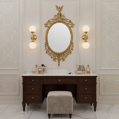 Aldenenne Belle Wood Flat Wall Mirror