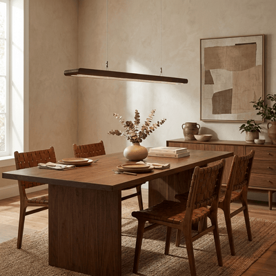 Rinoelia Wood Linear Pendant Light