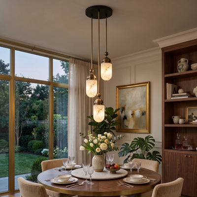 Whitcombe Alabaster Rod Pendant Lamp