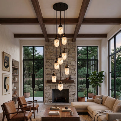 Whitcombe Alabaster Rod Pendant Lamp
