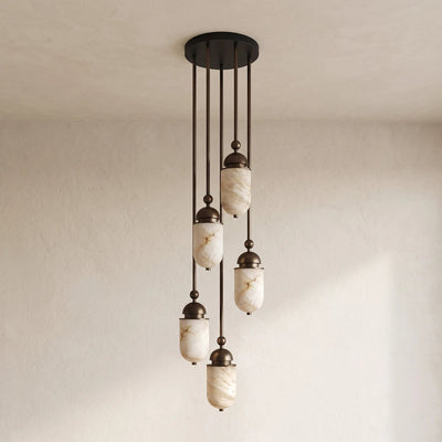 Whitcombe Alabaster Rod Pendant Lamp