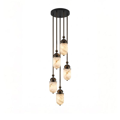 Whitcombe Alabaster Rod Pendant Lamp