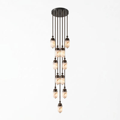Whitcombe Alabaster Rod Pendant Lamp