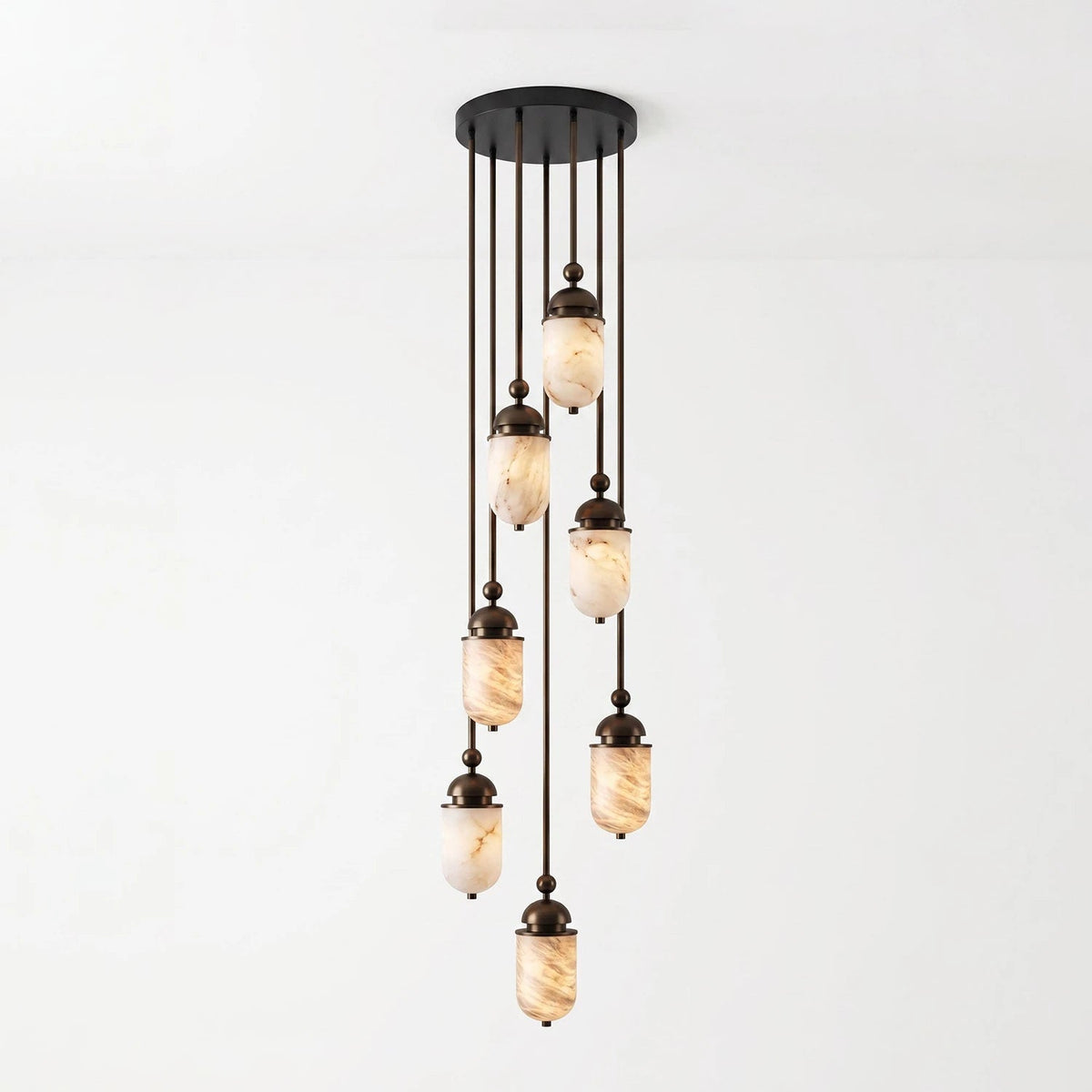 Whitcombe Alabaster Rod Pendant Lamp