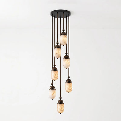 Whitcombe Alabaster Rod Pendant Lamp