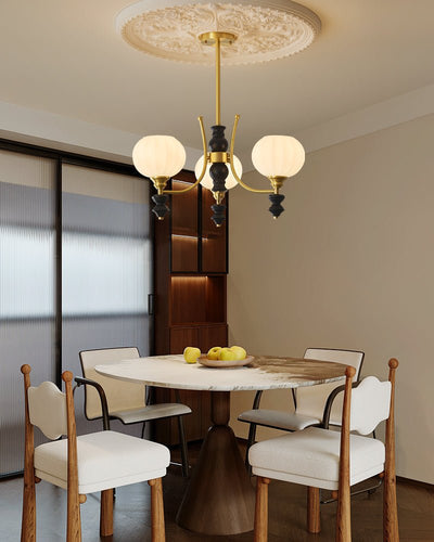 Zavenen Traditional Elegance  Vintage Brass Wood Chandelier