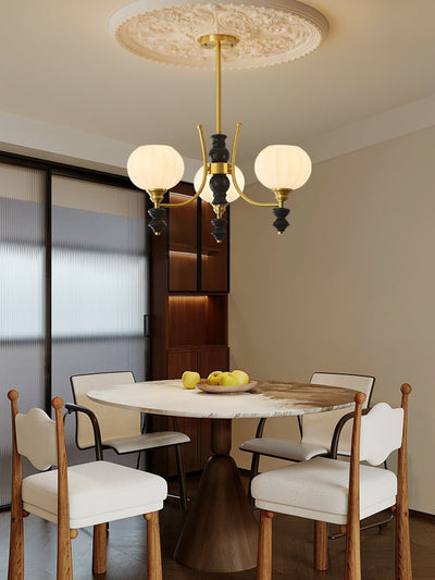 Zavenen Traditional Elegance  Vintage Brass Wood Chandelier