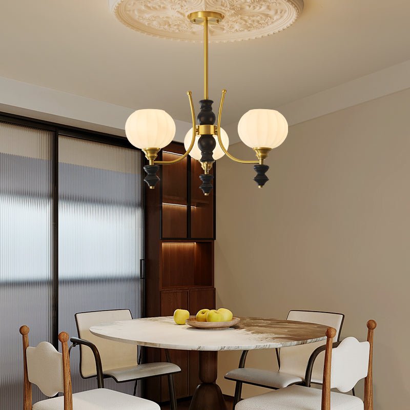 Zavenen Traditional Elegance  Vintage Brass Wood Chandelier