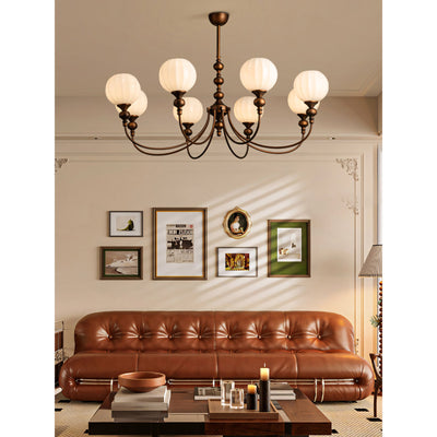 Yardley Melon Glass Chandelier