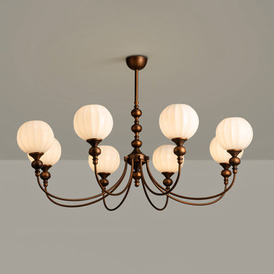 Yardley Melon Glass Chandelier