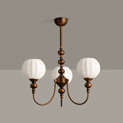 Yardley Melon Glass Chandelier