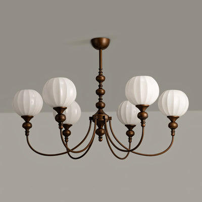 Yardley Melon Glass Chandelier