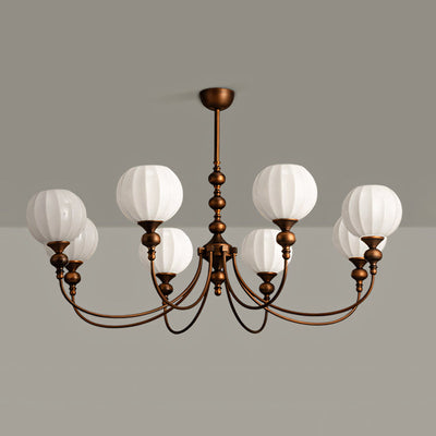 Yardley Melon Glass Chandelier
