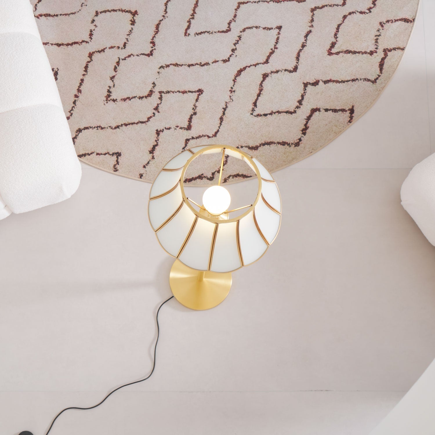 Caselette Brass Luxury Floor Lamp