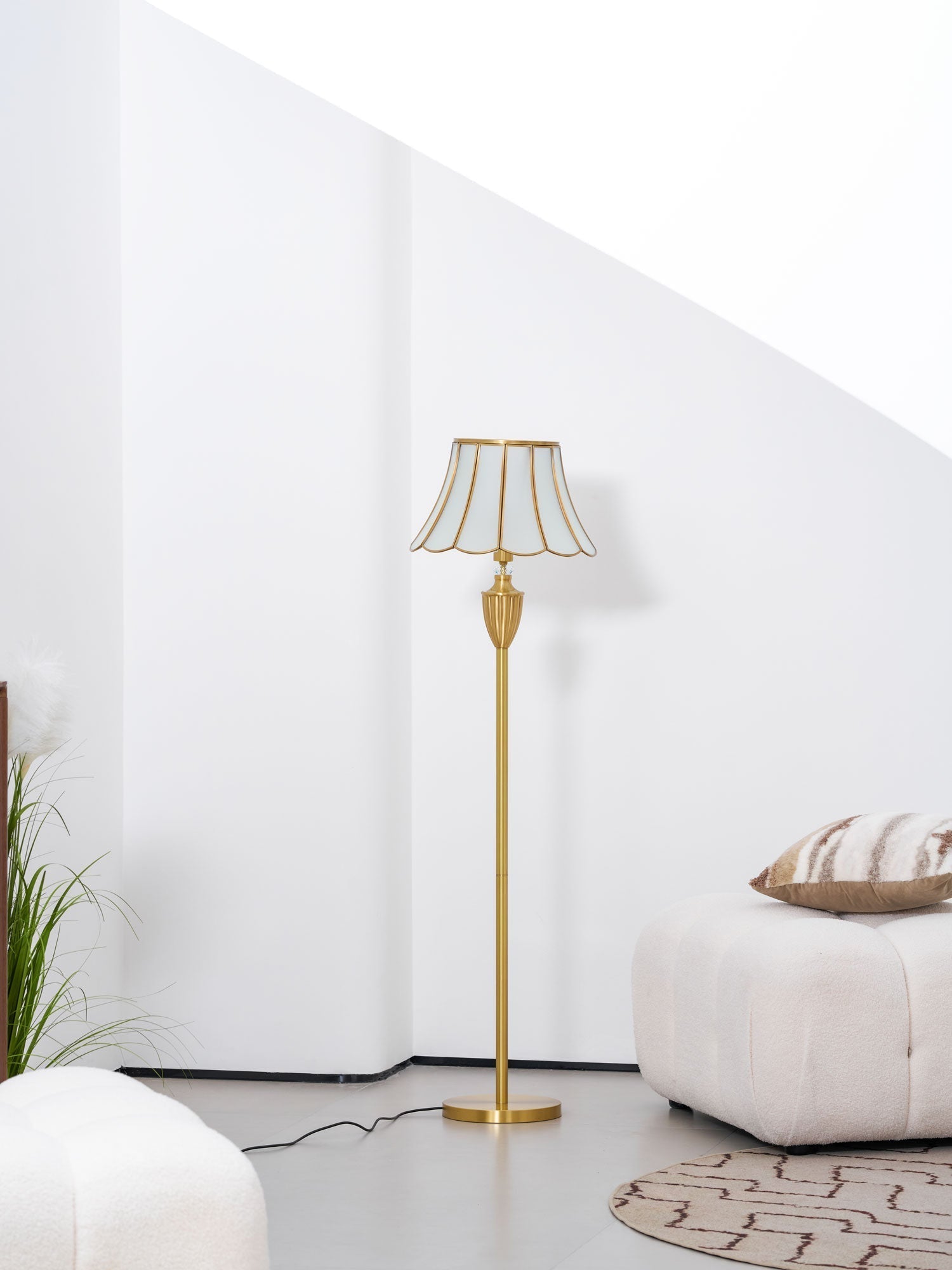 Caselette Brass Luxury Floor Lamp