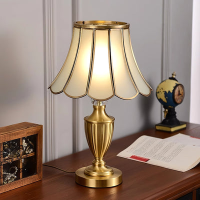 Valencia Brass & Glass Vintage Table Lamp