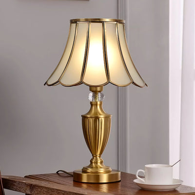 Valencia Brass & Glass Vintage Table Lamp