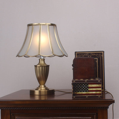 Valencia Brass & Glass Vintage Table Lamp