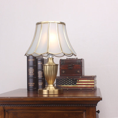 Valencia Brass & Glass Vintage Table Lamp
