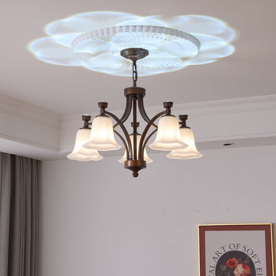 Viloros Traditional Premium Bell Glass Chandelier