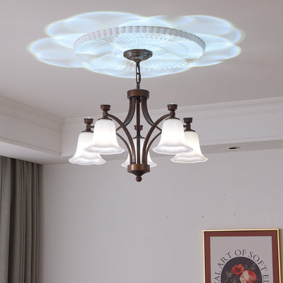 Viloros Traditional Premium Bell Glass Chandelier