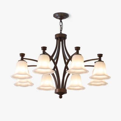 Viloros Traditional Premium Bell Glass Chandelier