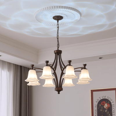 Viloros Traditional Premium Bell Glass Chandelier