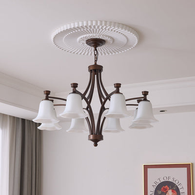 Viloros Traditional Premium Bell Glass Chandelier
