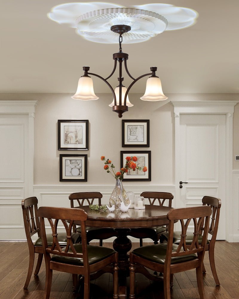 Viloros Traditional Premium Bell Glass Chandelier