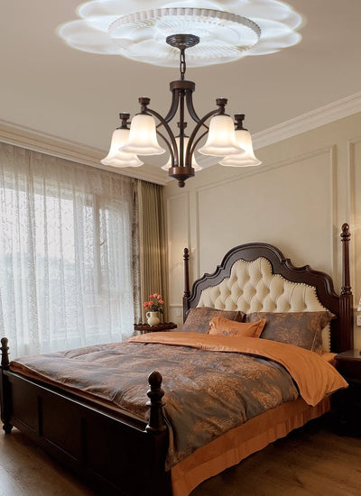 Viloros Traditional Premium Bell Glass Chandelier