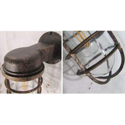 Ozorel Vintage Unique Glass Wall Lamp - Neutral Decor