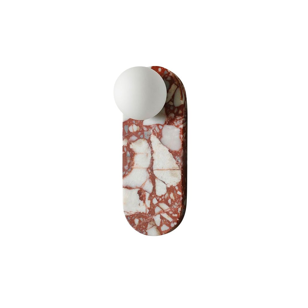 Sysolion Modern Minimalist Glass Marble Wall Lamp