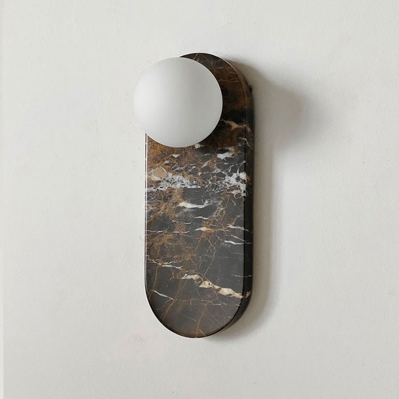 Sysolion Modern Minimalist Glass Marble Wall Lamp