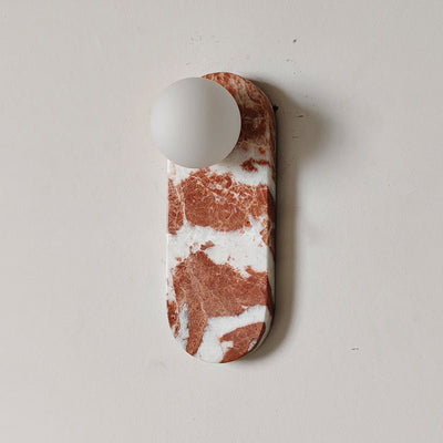 Sysolion Modern Minimalist Glass Marble Wall Lamp