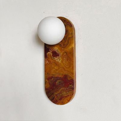 Sysolion Modern Minimalist Glass Marble Wall Lamp