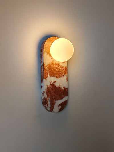 Sysolion Modern Minimalist Glass Marble Wall Lamp