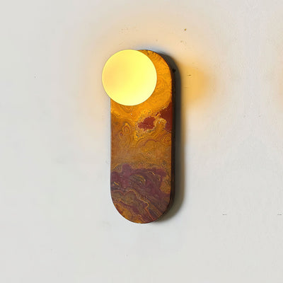 Sysolion Modern Minimalist Glass Marble Wall Lamp