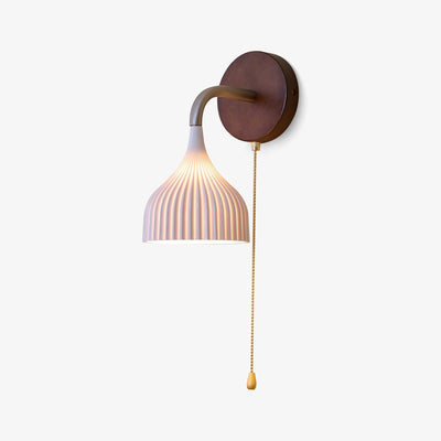 Cimararae Elegance Classic Wood Wall Lamp