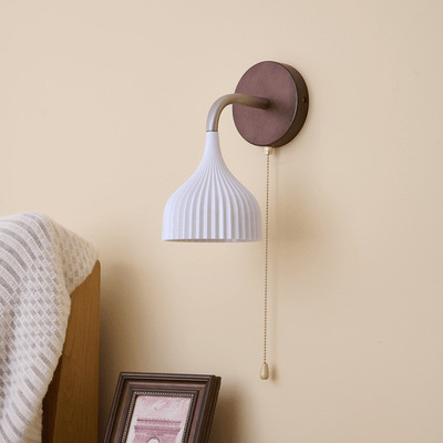 Cimararae Elegance Classic Wood Wall Lamp