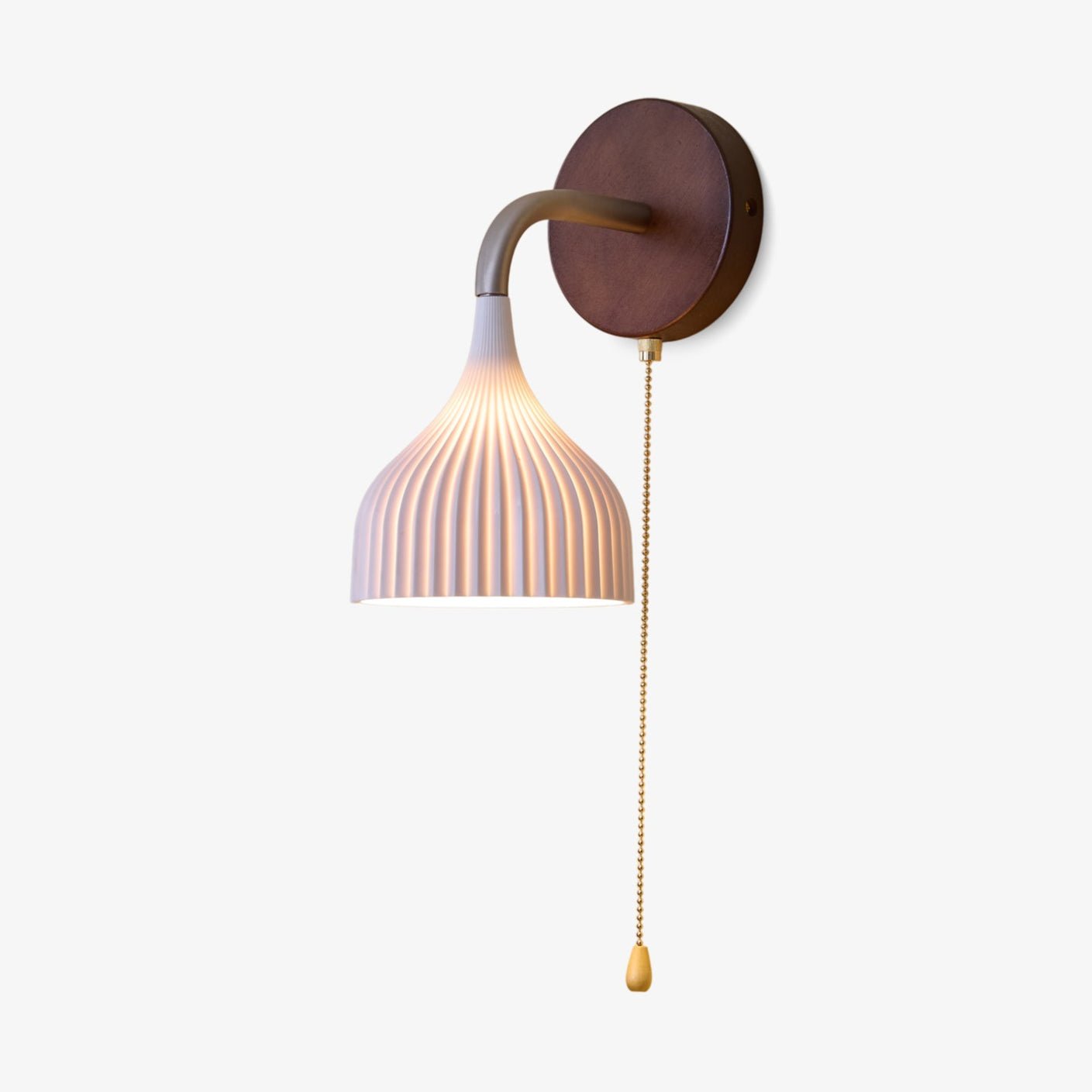 Cimararae Elegance Classic Wood Wall Lamp