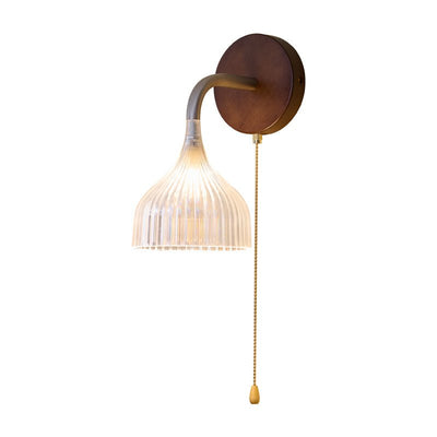 Cimararae Elegance Classic Wood Wall Lamp