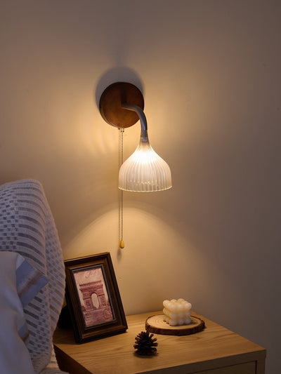 Cimararae Elegance Classic Wood Wall Lamp